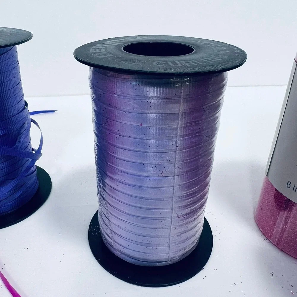 Bundle of Glitter Tule & Curling‎ Ribbon